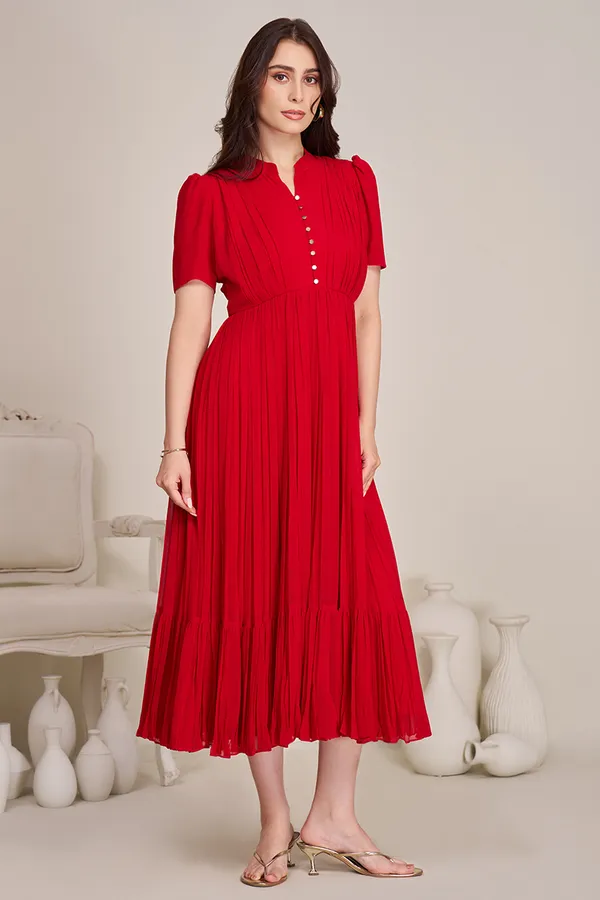 Long_frocks_for_women_|_Red_Indo-Western_Dress