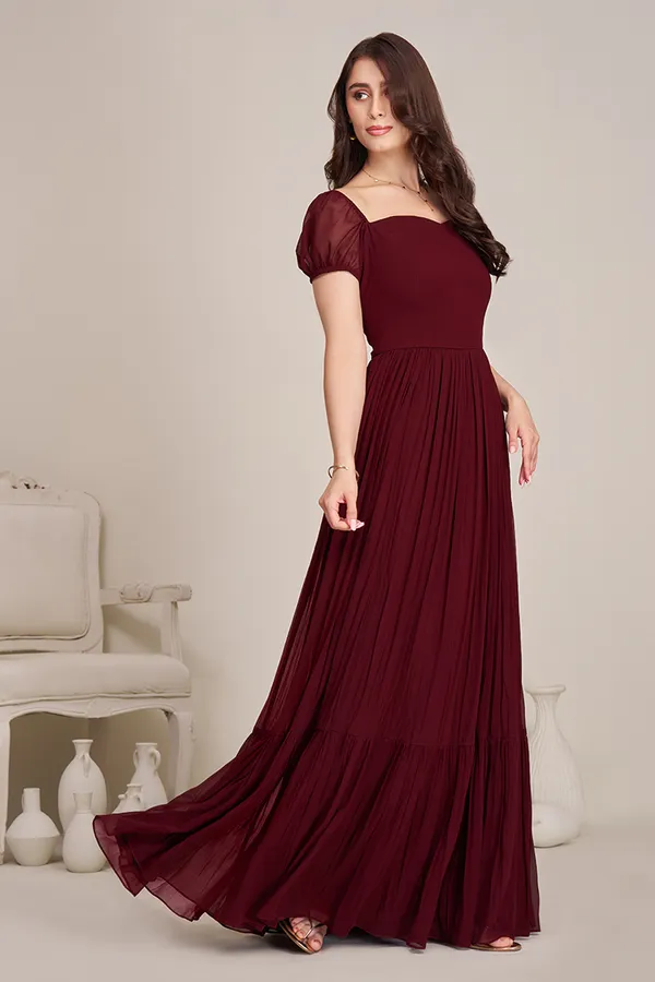 Maroon_Women_Gowns_|_Floor_Length_birthday_Dress_for_women