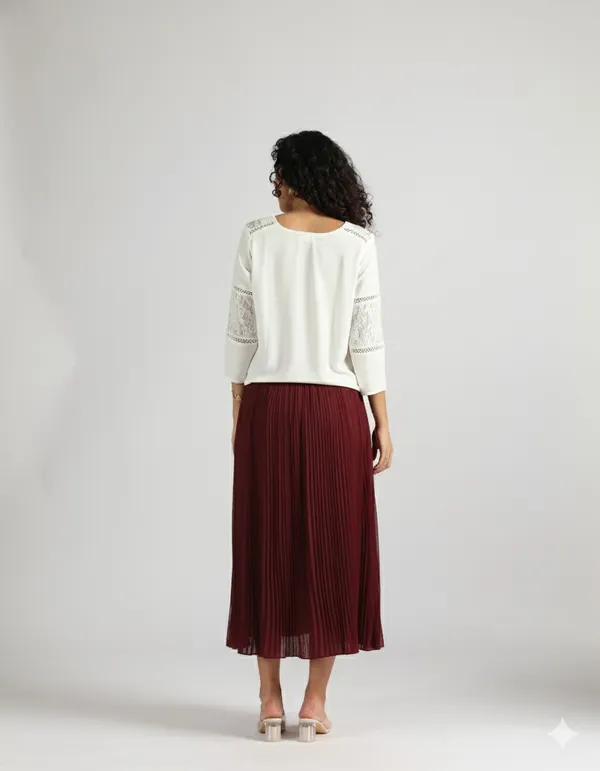 Maroon_pleated_skirt
