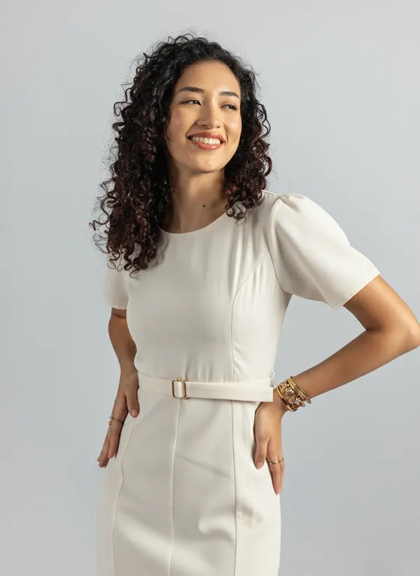 Off_White_Fishtail_Midi_Dress__|_Elegant_Belted_formal_Dress