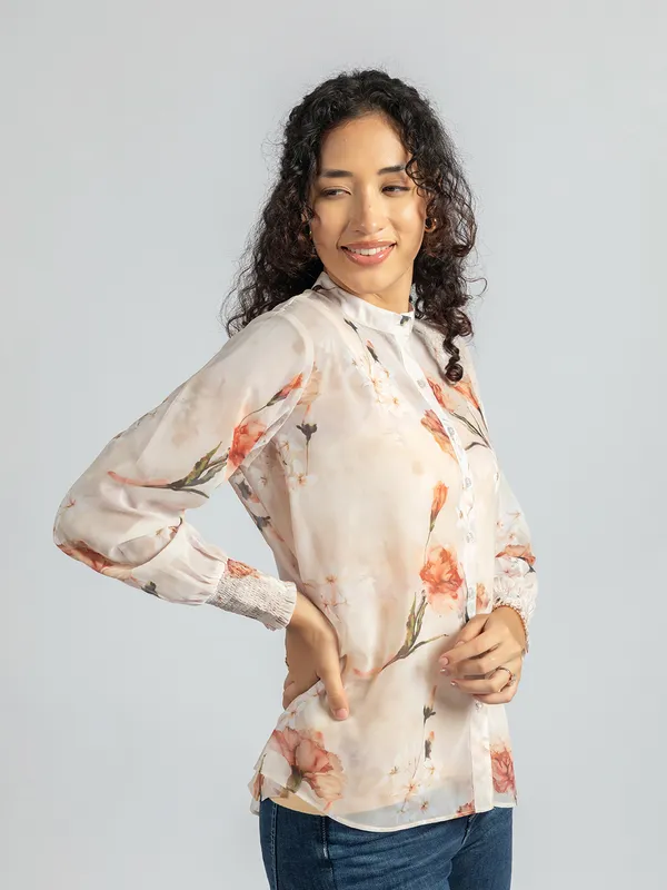 Stylish_Floral_Shirt_for_Women_|_Trendy_nude_Shirt_for_Women