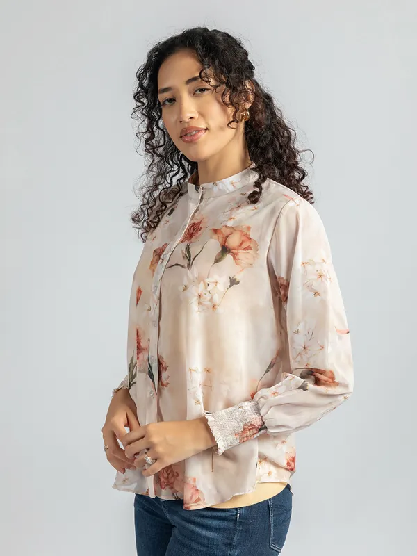 Stylish_Floral_Shirt_for_Women_|_Trendy_nude_Shirt_for_Women