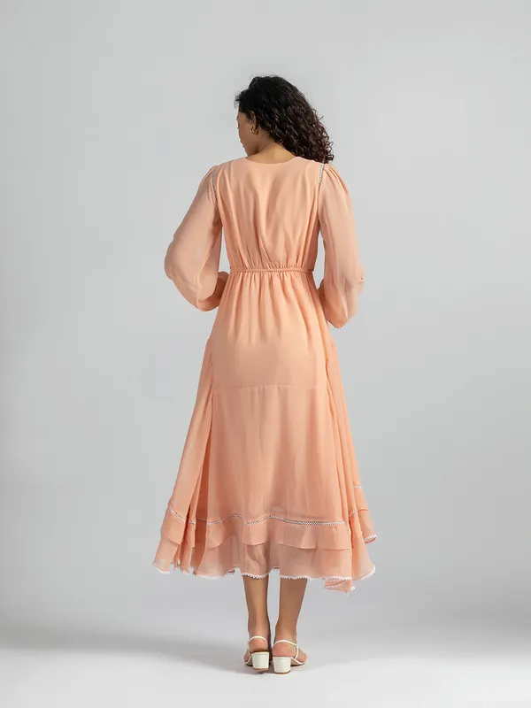 Light_pink_lace_Midi_Dress_|_Full_sleeve_maxi_Dress