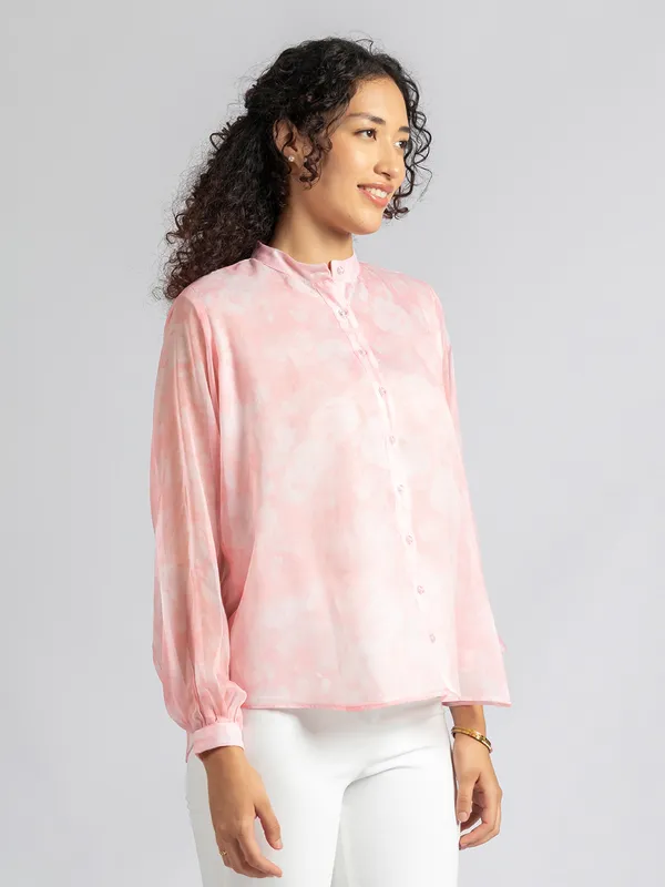 Pink_Floral_printed_Shirt_for_Women_|_Trendy_Casual_Shirt_for_Women