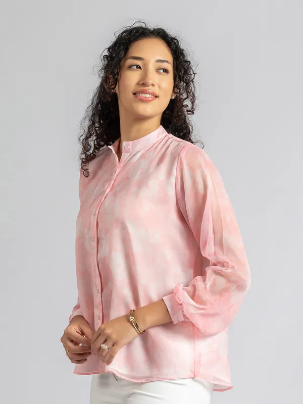 Pink_Floral_printed_Shirt_for_Women_|_Trendy_Casual_Shirt_for_Women