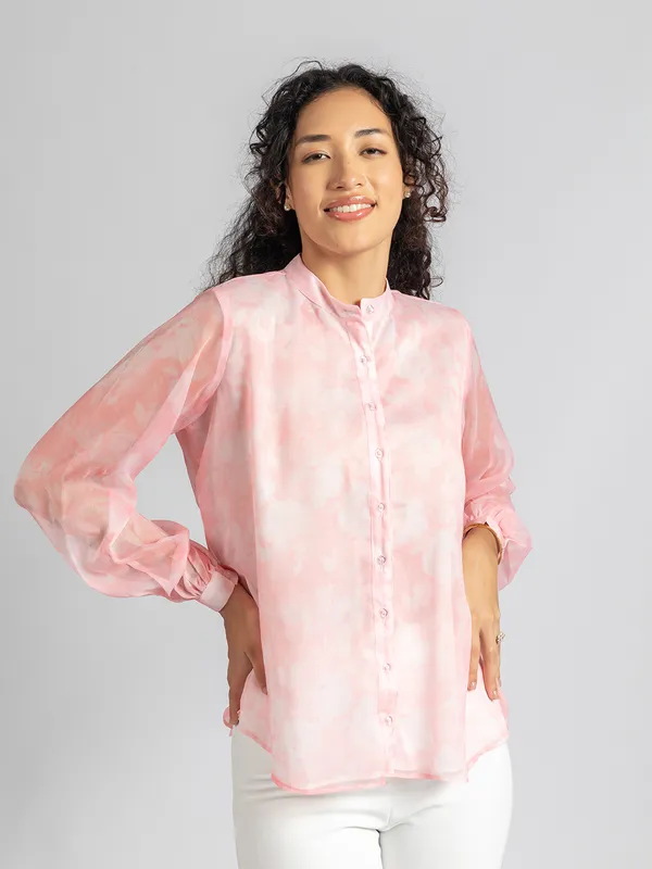 Pink_Floral_printed_Shirt_for_Women_|_Trendy_Casual_Shirt_for_Women