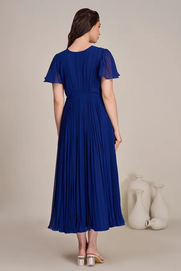 Royal_Blue_Pleated_Midi_Dresses_for_women_|_Long_dress_for_women