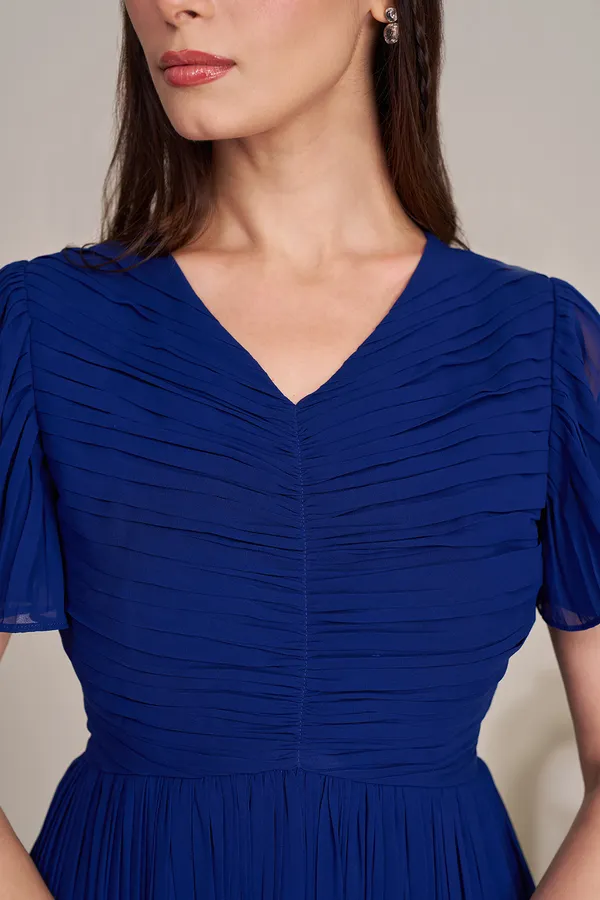 Royal_Blue_Pleated_Midi_Dresses_for_women_|_Long_dress_for_women