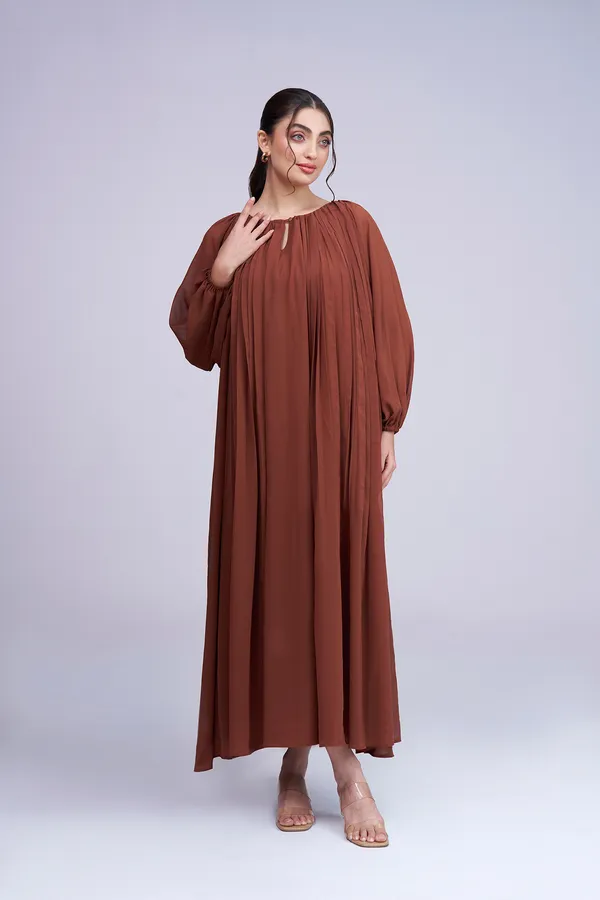 Women's_Fit_&_Flare_Midi_Dress_|_Rust_Orange_Loose_Midi_Dress