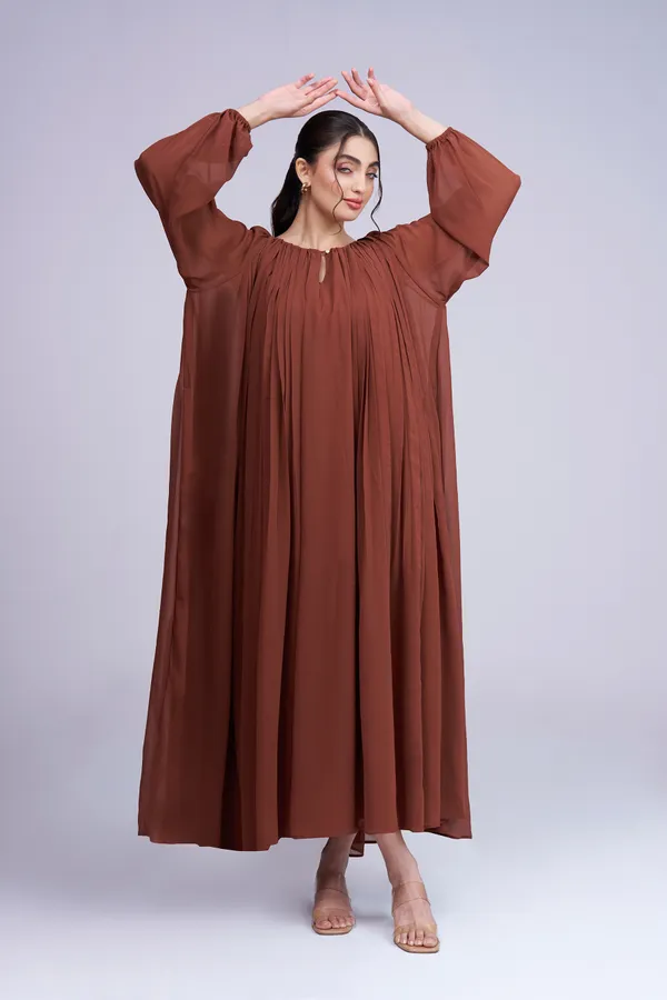 Women's_Fit_&_Flare_Midi_Dress_|_Rust_Orange_Loose_Midi_Dress