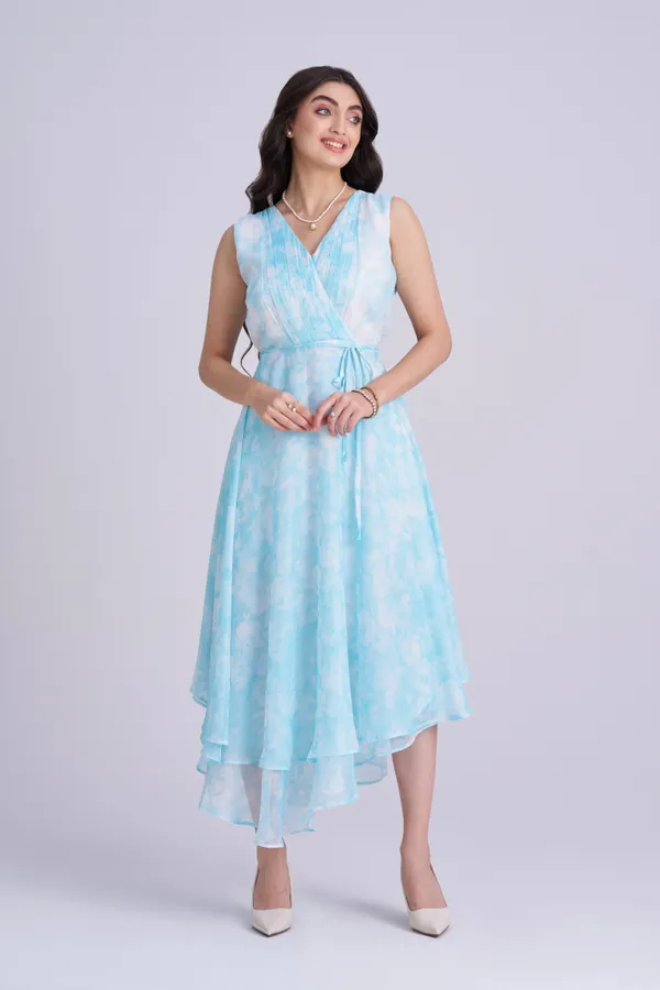 Sky_Blue_printed_Chiffon_|_Women's_Summer_Dress