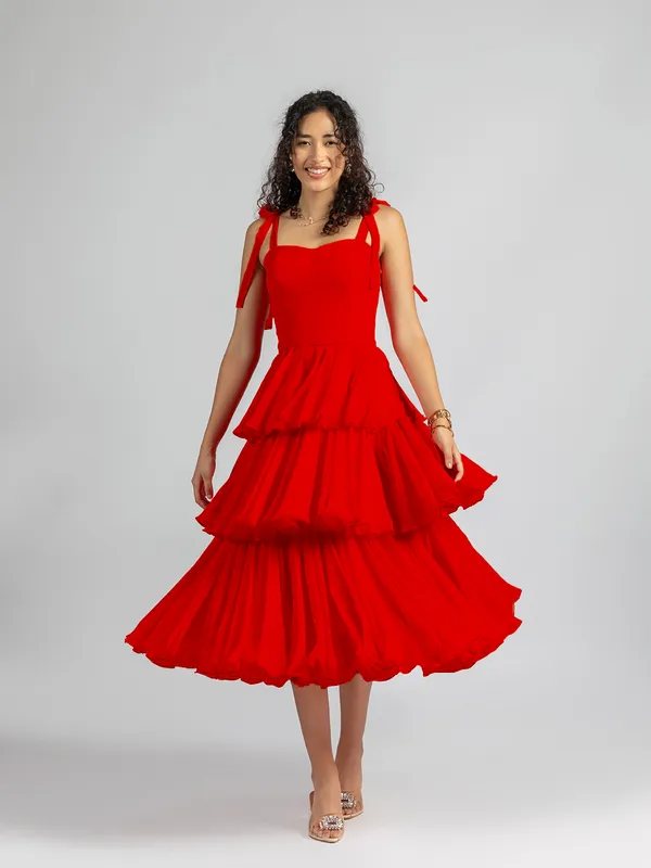 Strappy_red_Ruffle_Dress_|_red_corset_Tiered_Midi_Dress