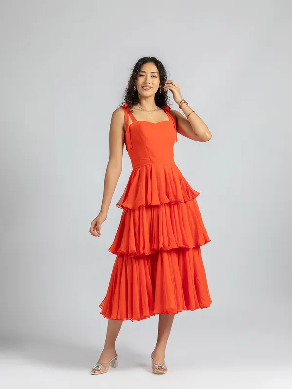 Strappy_Orange_Ruffle_Dress_|_Orange_corset_Tiered_Midi_Dress