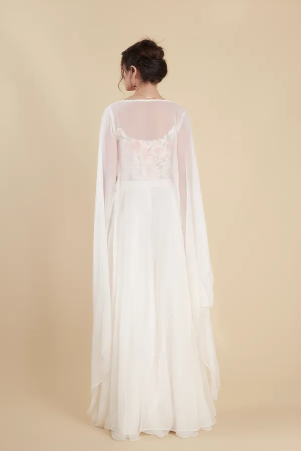 White_Palazzo_Set_with_Floral_Crop_Top_and_Long_Cape_|_indo_western_3_piece_outfit