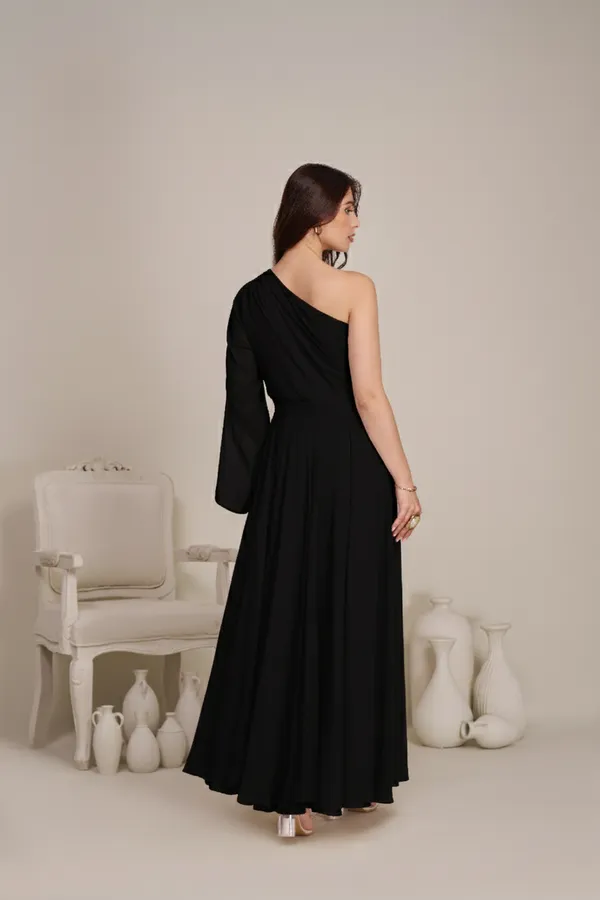 Black_One-Shoulder_Maxi_Dress_for_women_|_Flared_long_ladies_dresses