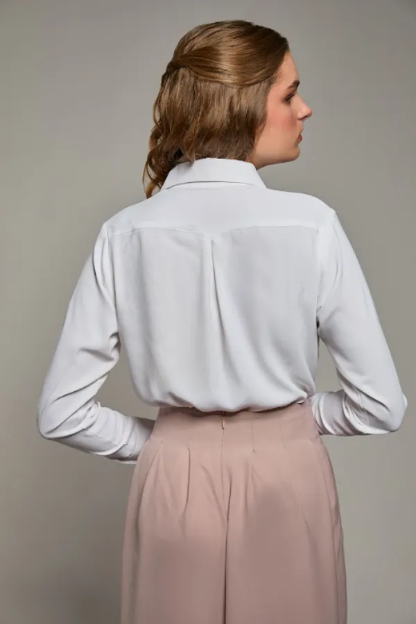 White_Midnight_Bloom_Shirt_For_Women