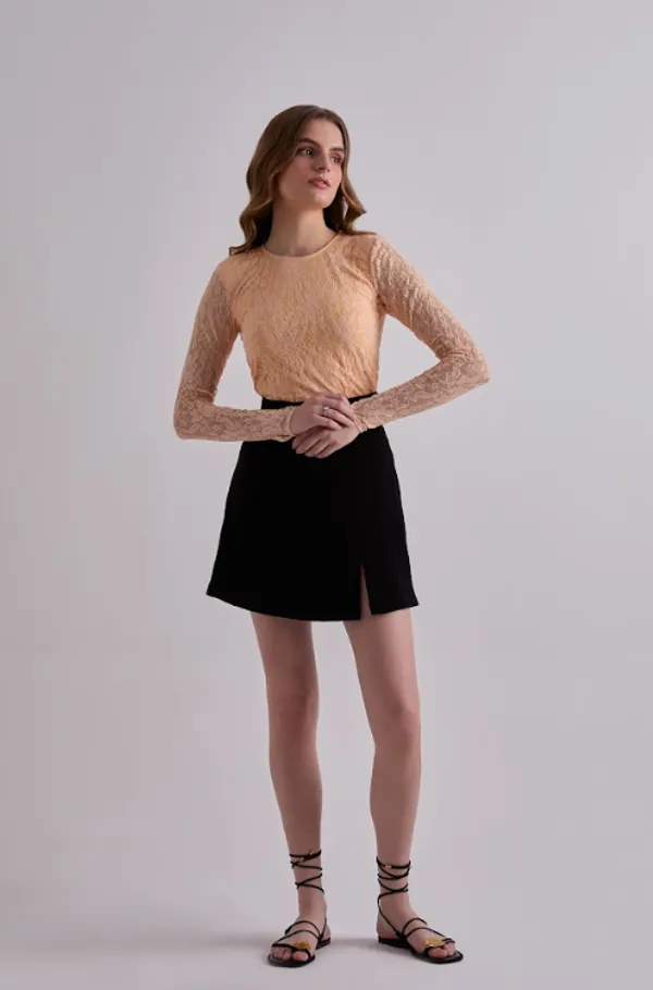 Black_Polyester_Mood_Swing_Skirt_For_Women