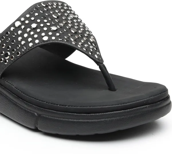Black_Artificial_Leather_Casual_Wedges_For_Women