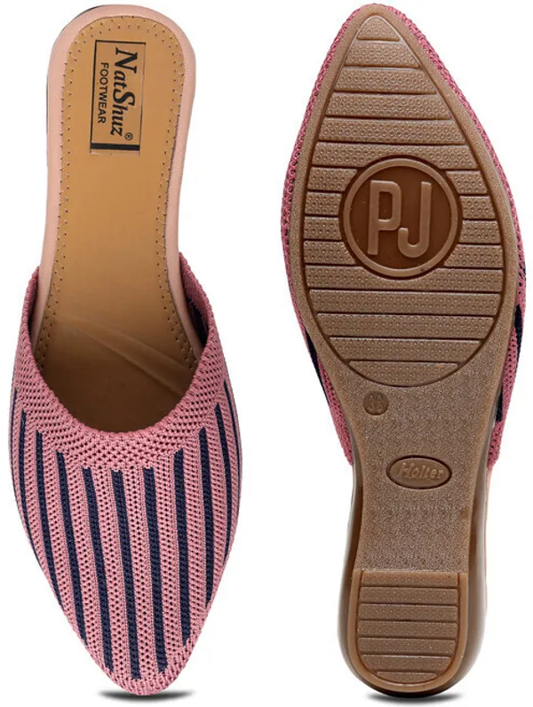 Pink_Mesh_Casual_Wedges_For_Women