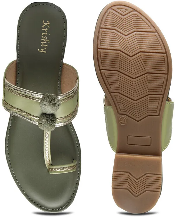 Green_Solid_Slip-On_Artificial_Leather_Casual_Wedges_For_Women