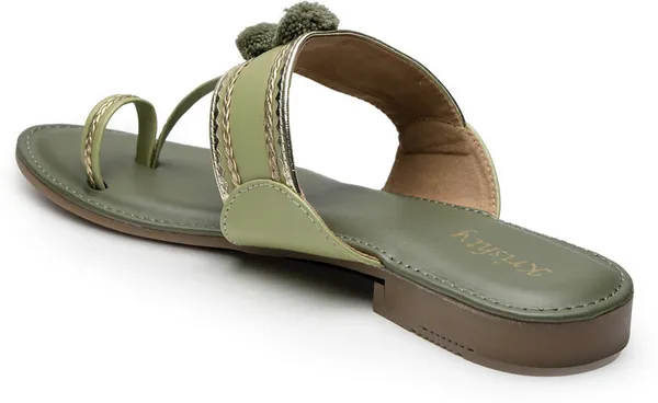 Green_Solid_Slip-On_Artificial_Leather_Casual_Wedges_For_Women