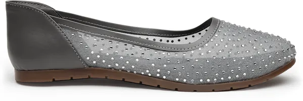 Grey_Women_Solid_Round_Toe_Mesh_Casual_Bellies