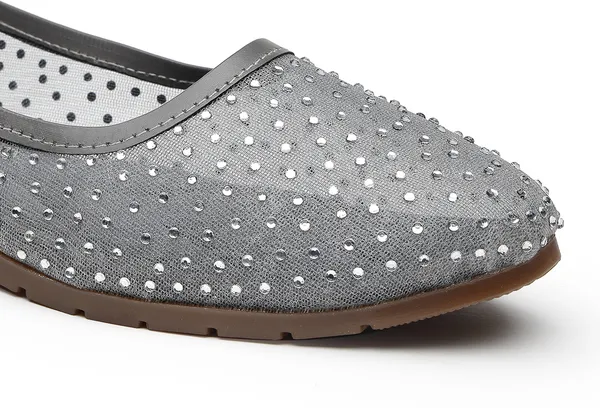 Grey_Women_Solid_Round_Toe_Mesh_Casual_Bellies