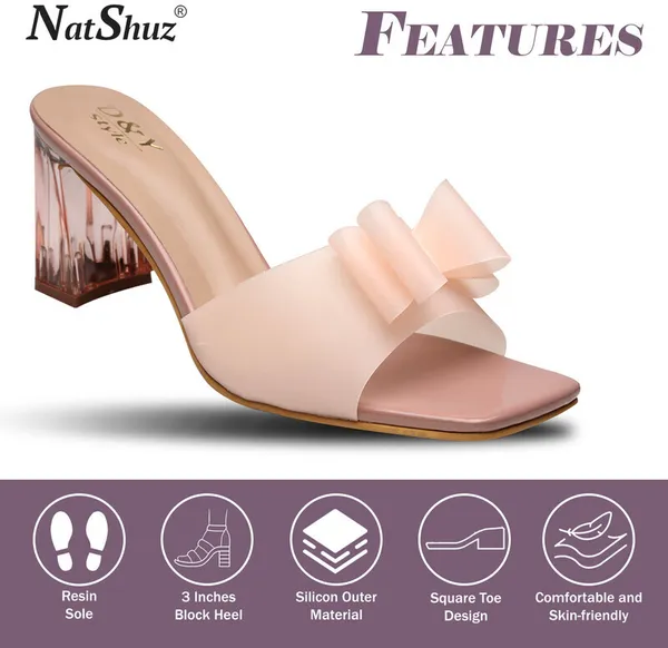 Pink_Solid_Slip-On_Rubber_Heels_For_Women