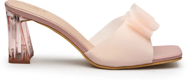Pink_Solid_Slip-On_Rubber_Heels_For_Women
