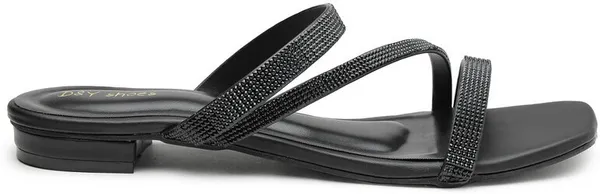 Black_Solid_Resin_Flip_Flops_For_Women