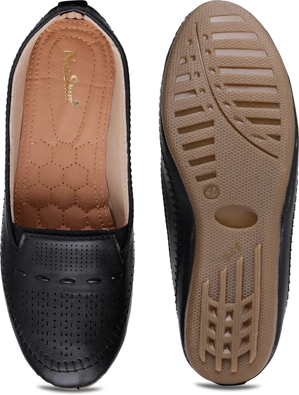 Black_Solid_Flat_Resin_Casual_Bellies_For_Women