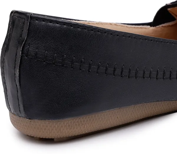 Black_Solid_Flat_Resin_Casual_Bellies_For_Women