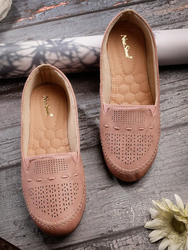 Camel_Solid_Flat_Resin_Casual_Bellies_For_Women