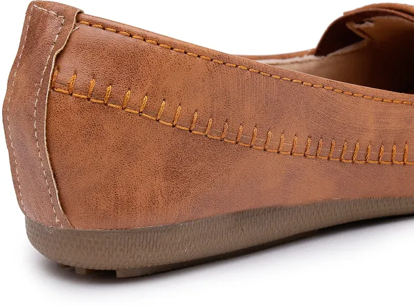 Tan_Solid_Flat_Resin_Casual_Bellies_For_Women