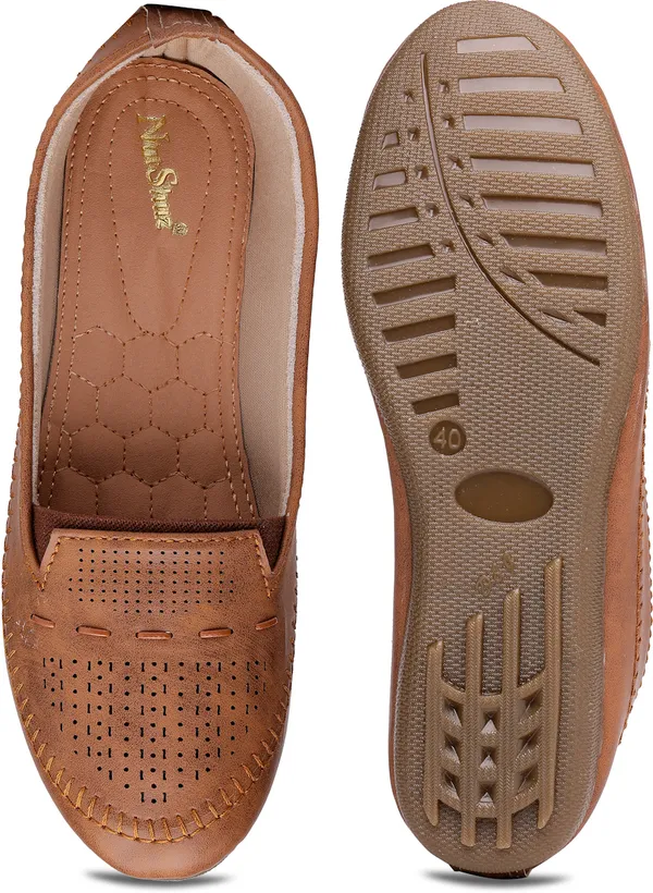 Tan_Solid_Flat_Resin_Casual_Bellies_For_Women