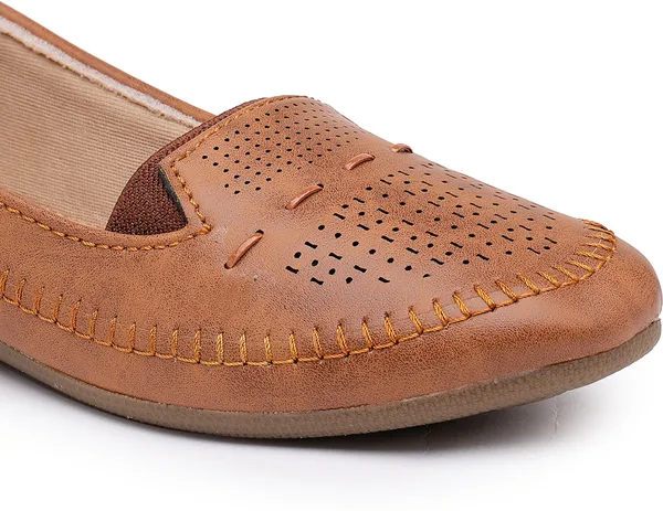 Tan_Solid_Flat_Resin_Casual_Bellies_For_Women