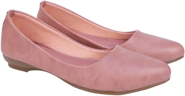 Pink_Women_Solid_Pointed_Toe_Artificial_Leather_Casual_Bellies