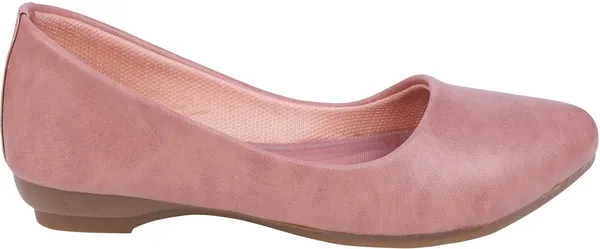 Pink_Women_Solid_Pointed_Toe_Artificial_Leather_Casual_Bellies
