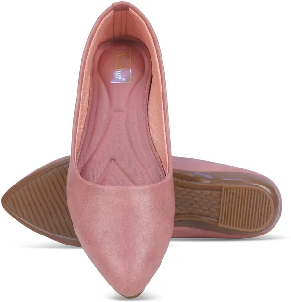 Pink_Women_Solid_Pointed_Toe_Artificial_Leather_Casual_Bellies