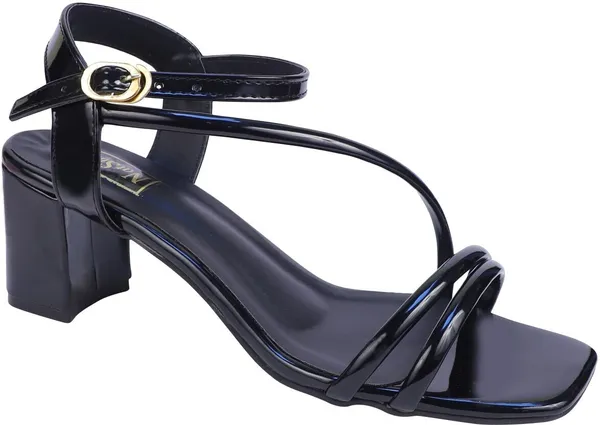 Black_Solid_Slip-On_Synthetic_Heels_For_Women
