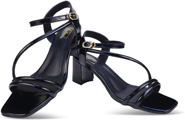 Black_Solid_Slip-On_Synthetic_Heels_For_Women