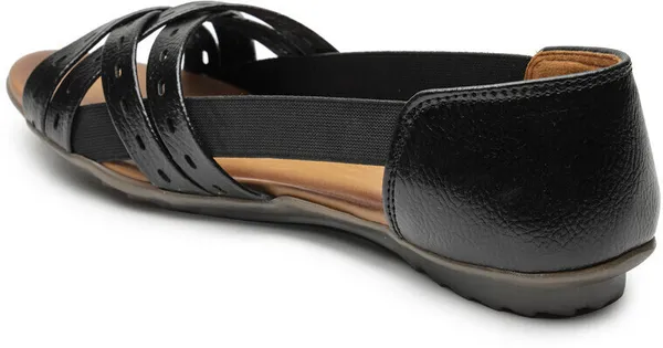 Black_Solid_Round_Toe_Synthetic_Leather_Casual_Bellies_For_Women