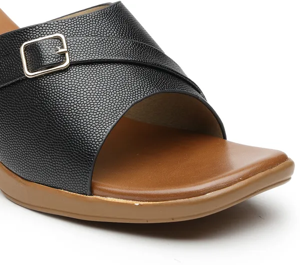 Black_Solid_Slip-On_Artificial_Leather_Casual_Wedges_For_Women
