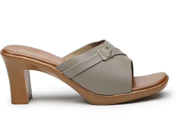 Grey_Solid_Slip-On_Artificial_Leather_Heels_For_Women