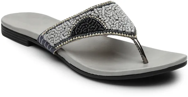 Grey_Solid_Slip-On_Artificial_Leather_Flats_For_Women