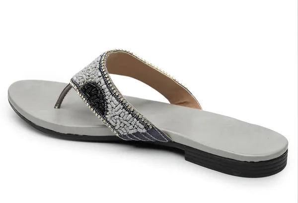 Grey_Solid_Slip-On_Artificial_Leather_Flats_For_Women