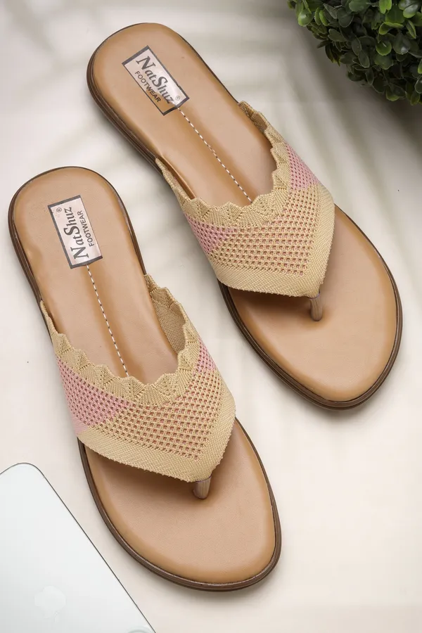 Pink_Solid_Slip-On_Mesh_Flats_For_Women
