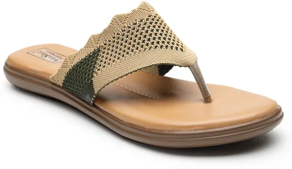 Olive_Solid_Slip-On_Mesh_Flats_For_Women