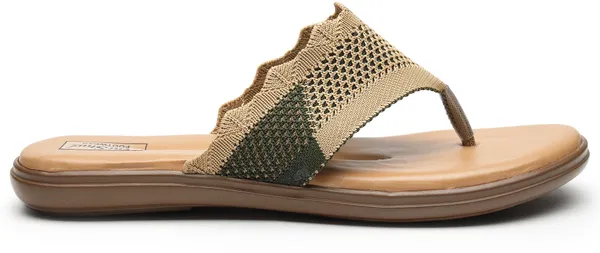 Olive_Solid_Slip-On_Mesh_Flats_For_Women