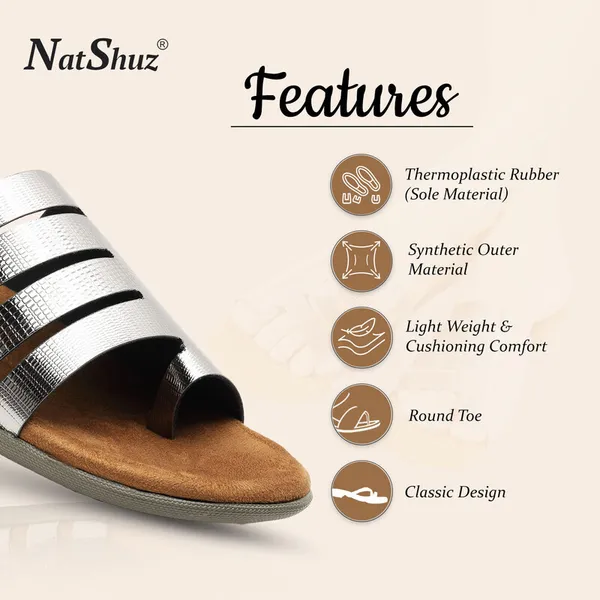 Silver_Solid_Thermoplastic_Rubber_Slippers_For_Women